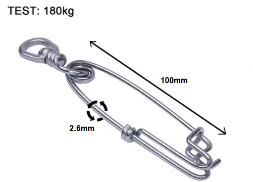 Agrafe + Emérillon Inox (Pack 2)