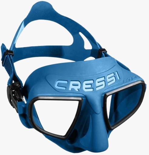 Masque Cressi Atom Bleu Métal